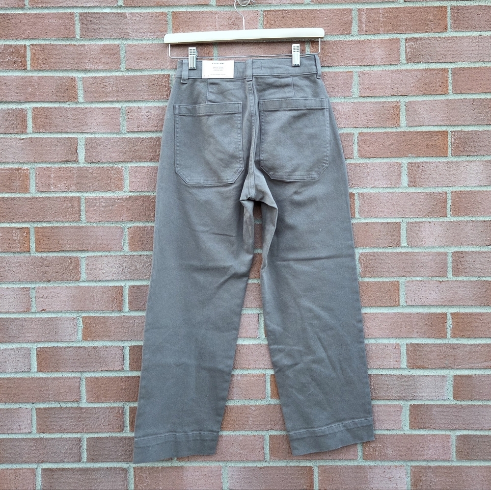 Everlane The Utility Straight-Leg Pant Taupe 26.5" Inseam Size 00 - Picture 4 of 8